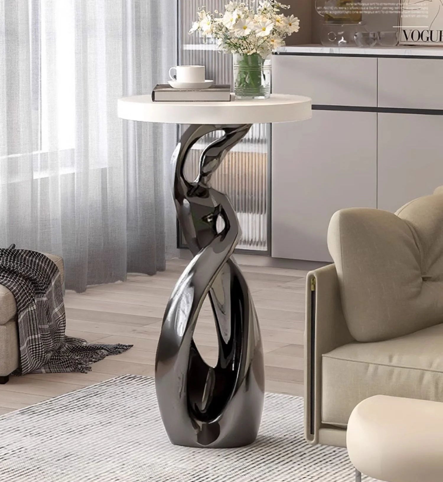 Modern Abstract Art Ornaments, Furniture, Light Luxury Living Room Coffee Table, Sofas Side Table, Corner Table, Bedside Table - 𝕄𝕮 𝕋𝕙𝕖 𝔹𝕝𝕒𝕔𝕜 𝔻𝕚𝕒𝕞𝕠𝕟𝕕
