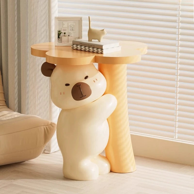 Home Decor Furniture Cartoon Animal Figurines Side Table Living Room Floor Decoration Children&