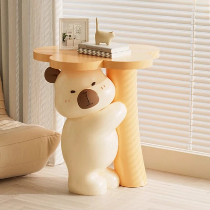 Home Decor Furniture Cartoon Animal Figurines Side Table Living Room Floor Decoration Children&