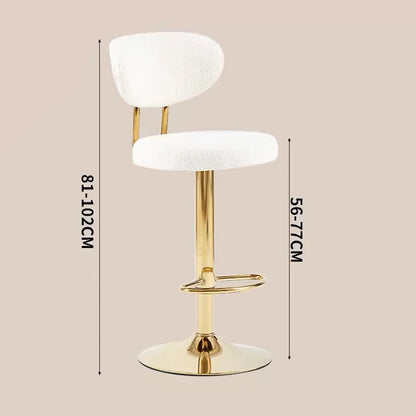 Rotating Lifting Bar Chair, High Foot Stool, Nordic Furniture, Backrest, Velvet Bar Stool, Bar Stools For Kitchen, Counter Stool - 𝕄𝕮 𝕋𝕙𝕖 𝔹𝕝𝕒𝕔𝕜 𝔻𝕚𝕒𝕞𝕠𝕟𝕕