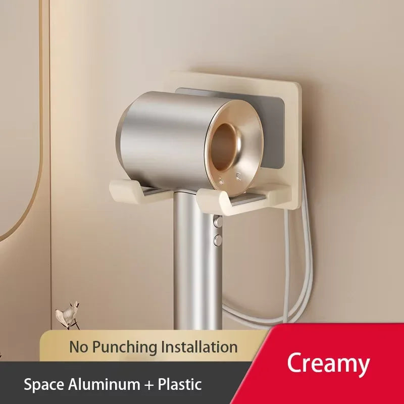 Black bathroom hair dryer hanger with suction cup, multi-function storage rack for toilet and bath organization by 𝕄𝕔 𝕋𝕙𝕖 𝔹𝕝𝕒𝕔𝕜 𝔻𝕚�