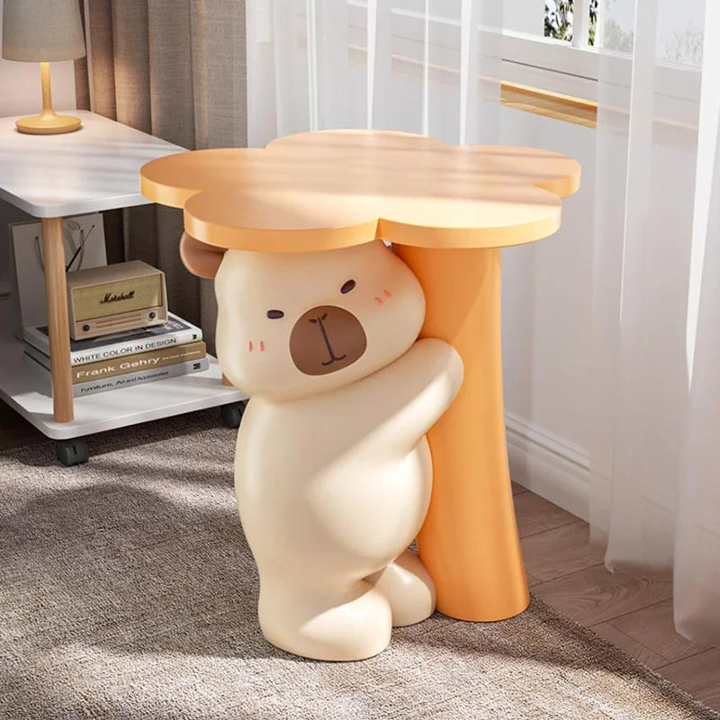 Home Decor Furniture Cartoon Animal Figurines Side Table Living Room Floor Decoration Children&