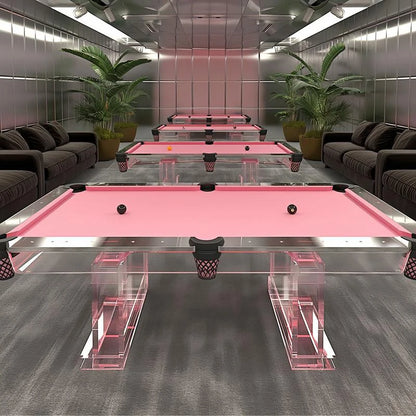 Light Luxury Home Acrylic Pink Billiard Table Designer Billiard Table Entertainment Billiard Table