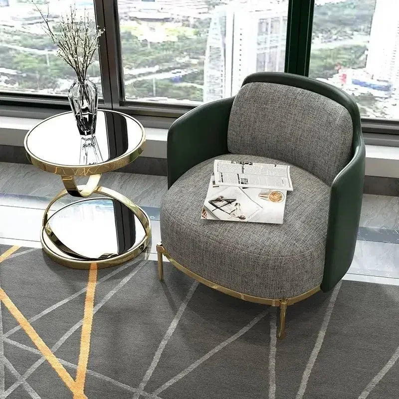 Sofa Side Table for Living Room Modern Center Tables Glass Stainless Steel Round End Table Nordic Luxury Coffee Table Decoration - https://mohammadcollection.com