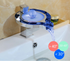 MC THE BLACK DIAMOND ZAPPO LED RGB bathroom basin sink faucet with waterfall spout, brass construction, chrome finish, hot and cold water.