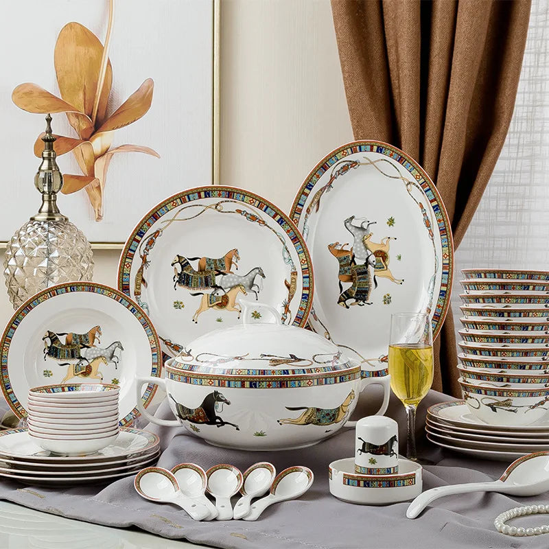 Ceramic tableware set by 𝕄𝕔 𝕋𝕙𝕖 𝔹𝕝𝕒𝕔𝕜 𝔻𝕚𝕒𝕞𝕠𝕟�