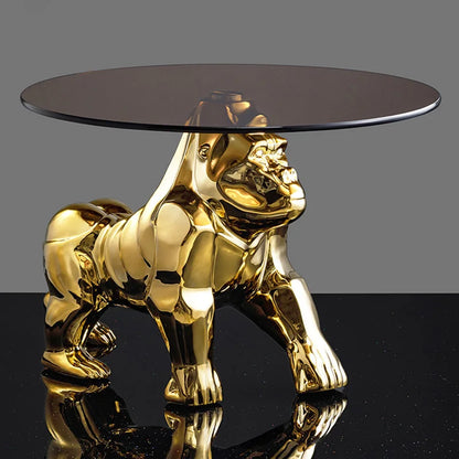 Creative Coffee Table Octopus Gorilla Glass Table Design Light Luxury Living Room Sofa Side Table Tea Table Home Decor Furniture - https://mohammadcollection.com