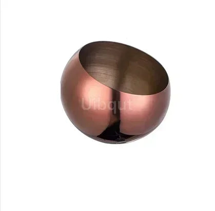 Stainless steel oblique-mouthed sauce bowl with lid, used for hot pots, salads, and seasoning in kitchen by Mc The Black Diamonds.