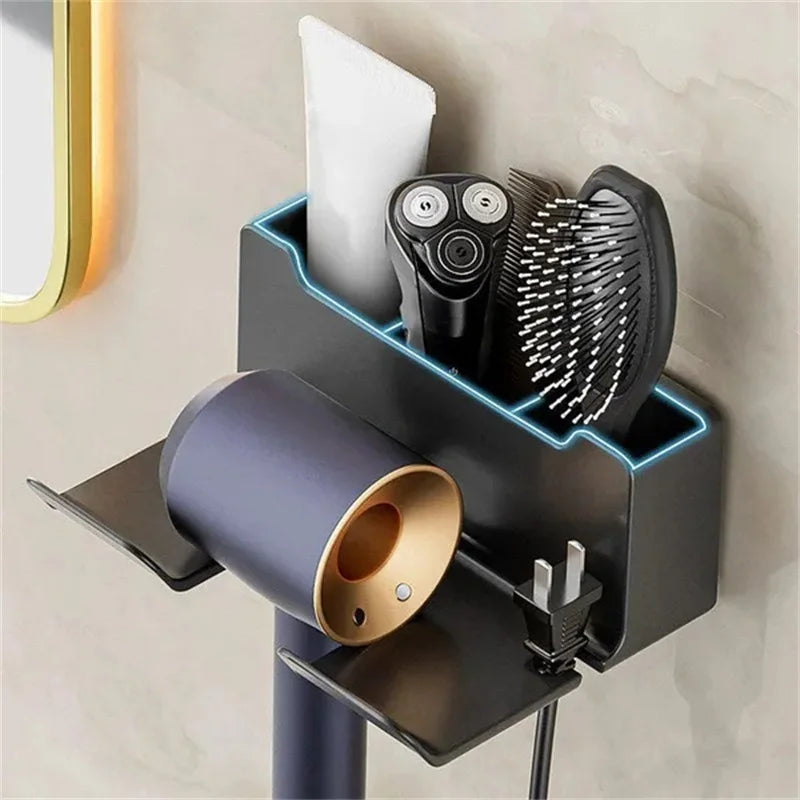 Black bathroom hair dryer organizer from 𝕄𝕔 𝕋𝕙𝕖 𝔹𝕝𝕒𝕔𝕜 𝔻𝕚𝕒𝕞𝕠𝕟�