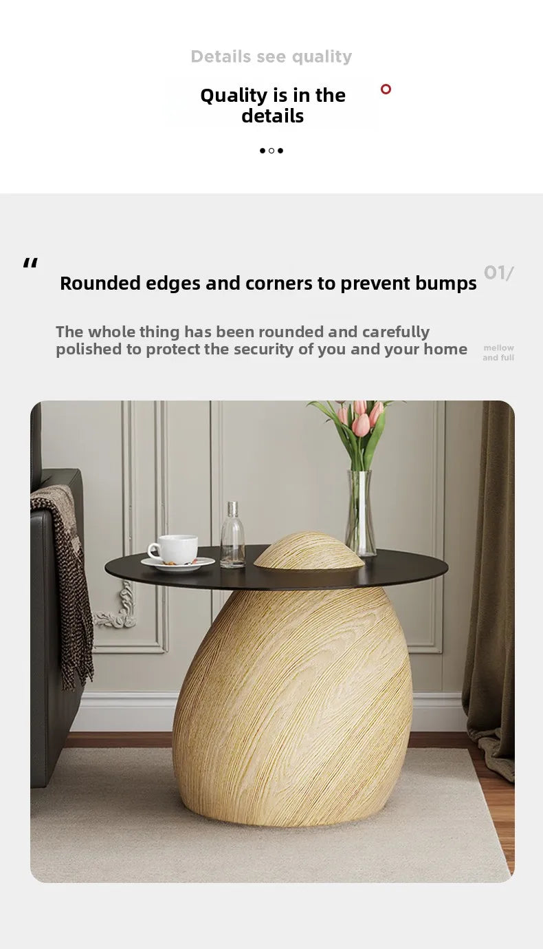Wabi Sabi Style Imitation Stone Statue Luxury Coffee Table Retro Art Living Room Furniture Side Table Large Floor Decoration - 𝕄𝕮 𝕋𝕙𝕖 𝔹𝕝𝕒𝕔𝕜 𝔻𝕚𝕒𝕞𝕠𝕟𝕕