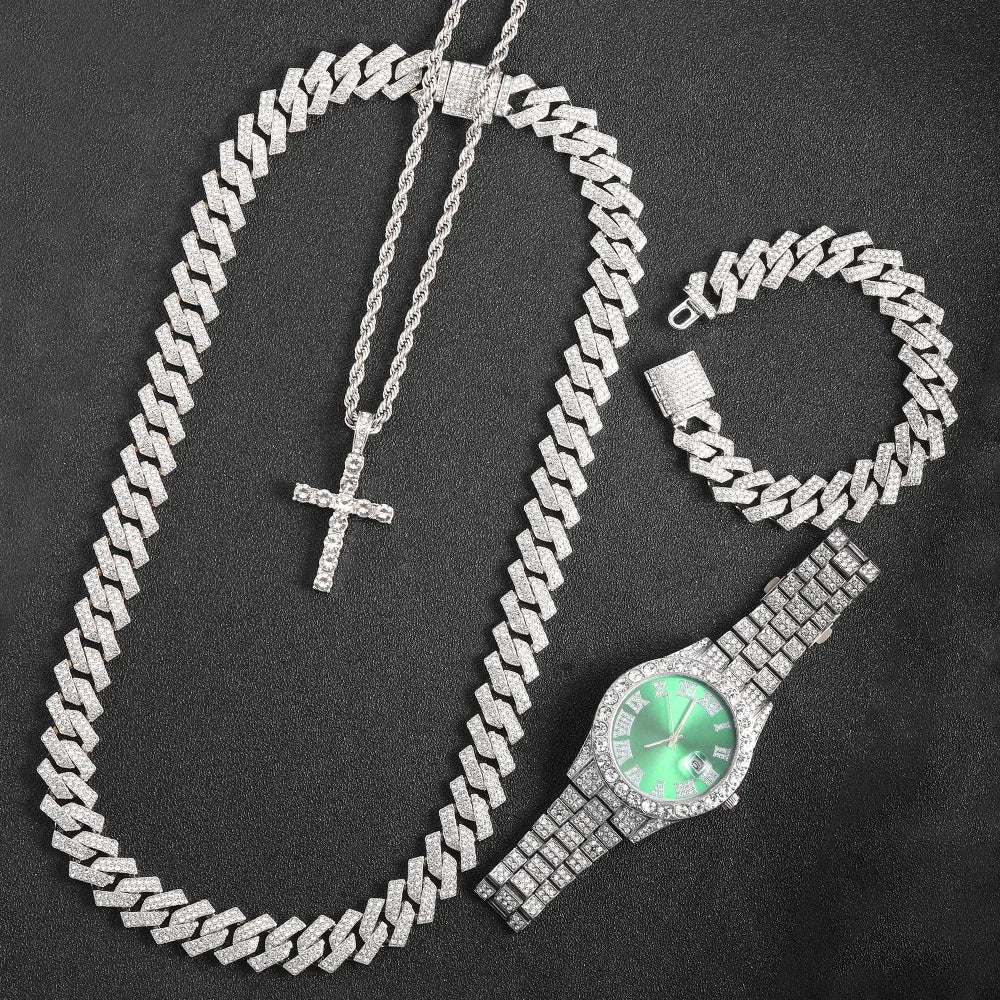 Men's 16mm Hip Hop Miami Cuban Link Chain Necklace by 𝕄𝕮 𝕋𝕙𝕖 𝔹𝕝𝕒𝕔𝕜 𝔻𝕚𝕒𝕞�