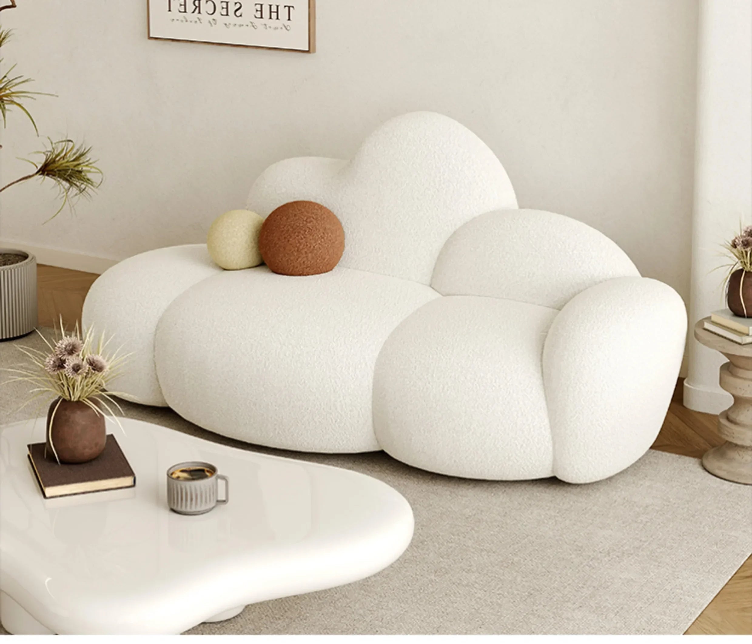 MC THE BLACK DIAMOND living room sofa with plush cushions, offering a relaxing and comfortable seating option for modern furniture.
