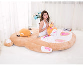 Cute cartoon brown bear sofa bed by MC THE BLACK DIAMOND, soft mattress futon suitable for adults on tatami floors.