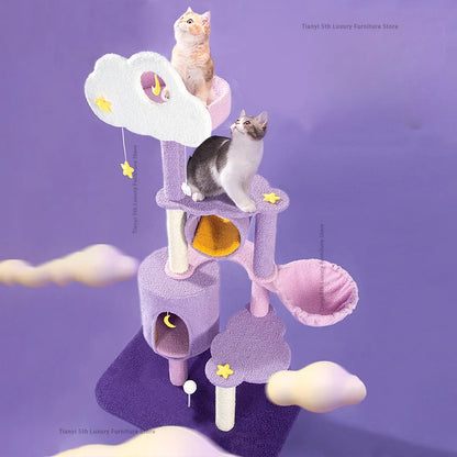 Designers Denmark Cat Climbing Frame Nordic Luxury Space Capsule Cat Tree Scratching Post Cat Castle Pet Products Árbol Gato FYC