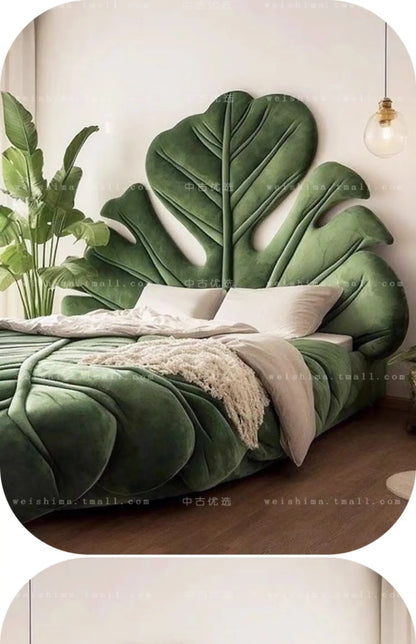 Modern bedroom bed with luxurious velvet headboard from 𝕄𝕔 𝕋𝕙𝕖 𝔹𝕝𝕒𝕔𝕜 𝔻𝕚𝕒𝕞𝕠�