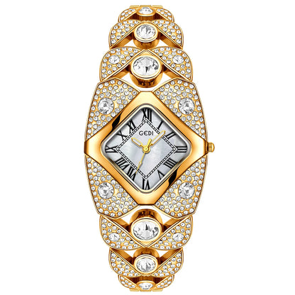 2025 New Women Watch Light Luxury Brand Diamond Inlaid Bracelet Watches Waterproof Ladies Fashion Quartz Clock Wristwatch Gift - https://mohammadcollection.com