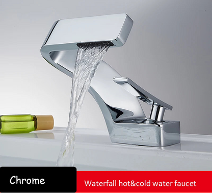 TOLM Brass Black Gold Basin Faucet Bathroom Sink Faucets Hot Cold Water Mixer Crane Deck Mounted Single Handle Hole Bath Kitchen - https://mohammadcollection.com