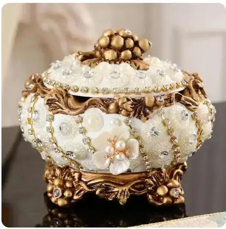 European Resin Diamond Fruit Plate Dried Fruit Candy Dish Tissue Box Ornaments Home Livingroom Table Furnishing Decoration Craft - https://mohammadcollection.com