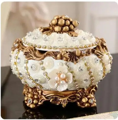 European Resin Diamond Fruit Plate Dried Fruit Candy Dish Tissue Box Ornaments Home Livingroom Table Furnishing Decoration Craft - https://mohammadcollection.com