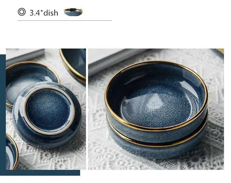 Light luxury ceramic dinner plate by 𝕄𝕔 𝕋𝕙𝕖 𝔹𝕝𝕒𝕔𝕜 𝔻𝕚𝕒𝕞𝕠𝕟�