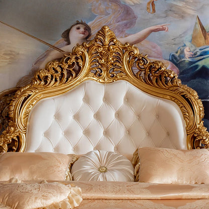 European Luxury Round Bed Design Wedding Lounge Aesthetics Romantic Comfortable Bed Castle King Size Muebles Home Furniture - https://mohammadcollection.com