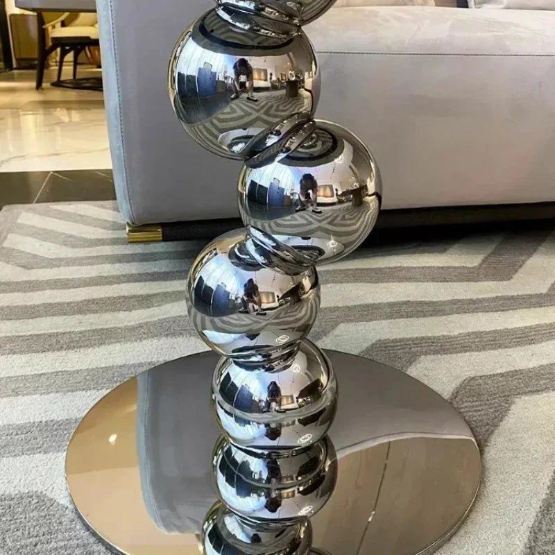 Simple High-end Round Coffee Table Nordic Style Natural Marble Sofa Side Table Designer Light Luxury Living Room Table - https://mohammadcollection.com