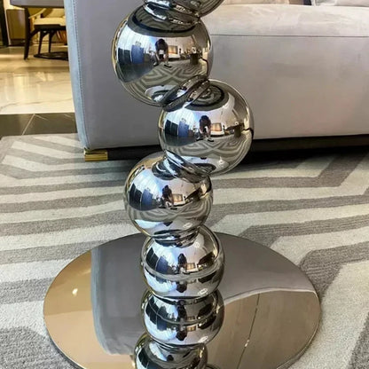 Simple High-end Round Coffee Table Nordic Style Natural Marble Sofa Side Table Designer Light Luxury Living Room Table - https://mohammadcollection.com