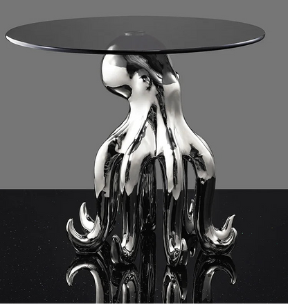 Creative Coffee Table Octopus Gorilla Glass Table Design Light Luxury Living Room Sofa Side Table Tea Table Home Decor Furniture - https://mohammadcollection.com