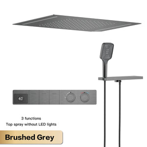 3 Gris brossé