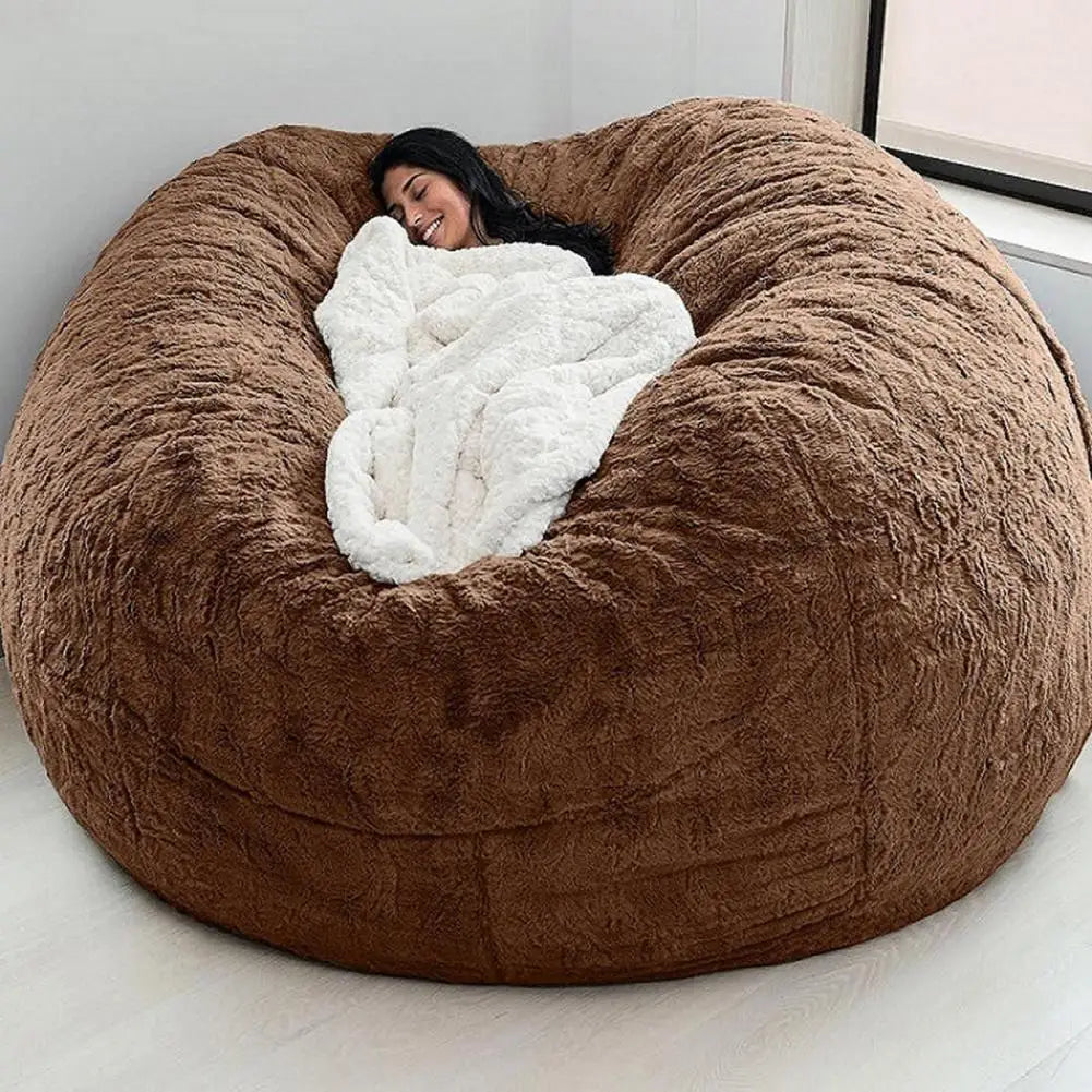 Oversized bean bag chair cover crafted from durable