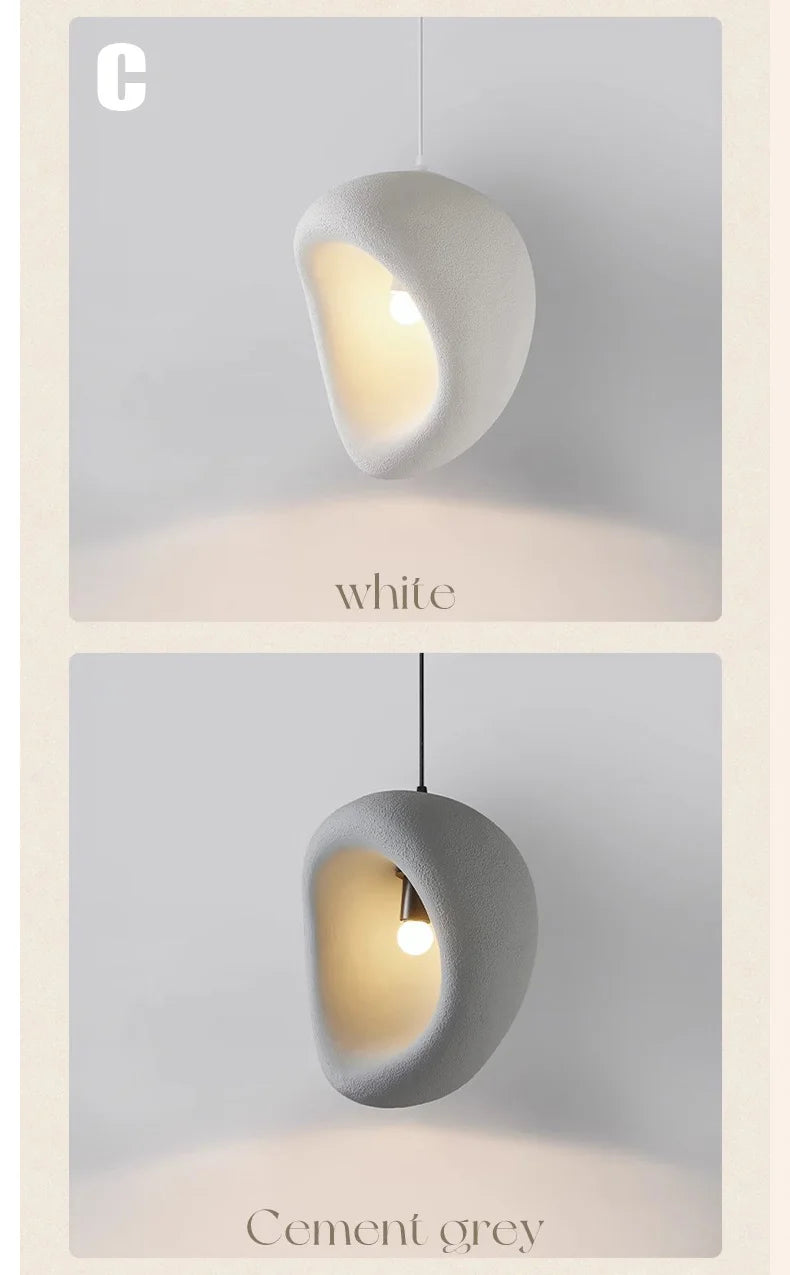 Nordic Villa Stairs Wabi Sabai MC THE BLACK DIAMOND pendant light with E27 LED bulb, featuring a sleek, modern design.