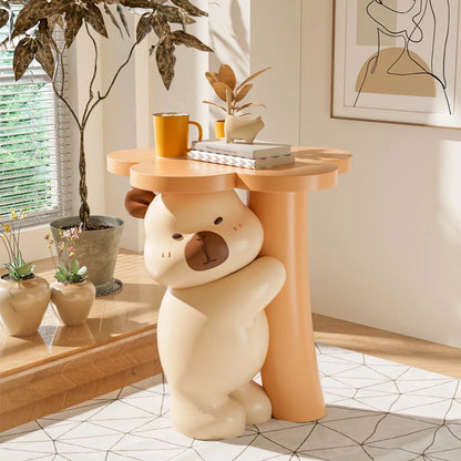 Home Decor Furniture Cartoon Animal Figurines Side Table Living Room Floor Decoration Children&