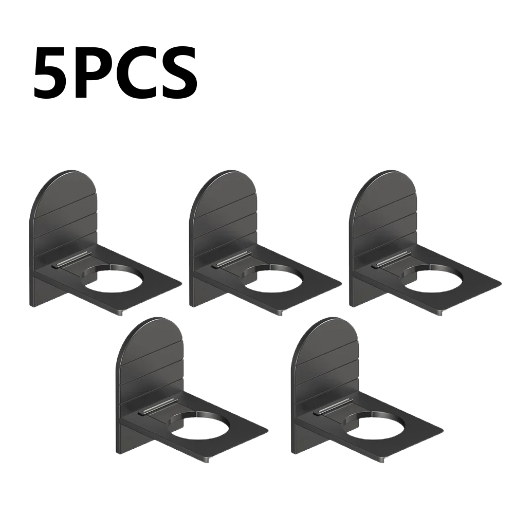 Metal self-adhesive bathroom shelf holder for shampoo bottles, from 𝕄𝕔 𝕋𝕙𝕖 𝔹𝕝𝕒𝕔𝕜 𝔻𝕚𝕒𝕞