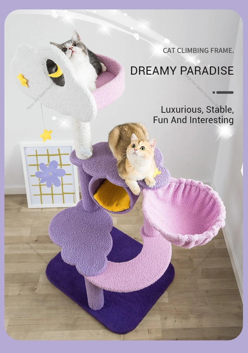 Designers Denmark Cat Climbing Frame Nordic Luxury Space Capsule Cat Tree Scratching Post Cat Castle Pet Products Árbol Gato FYC