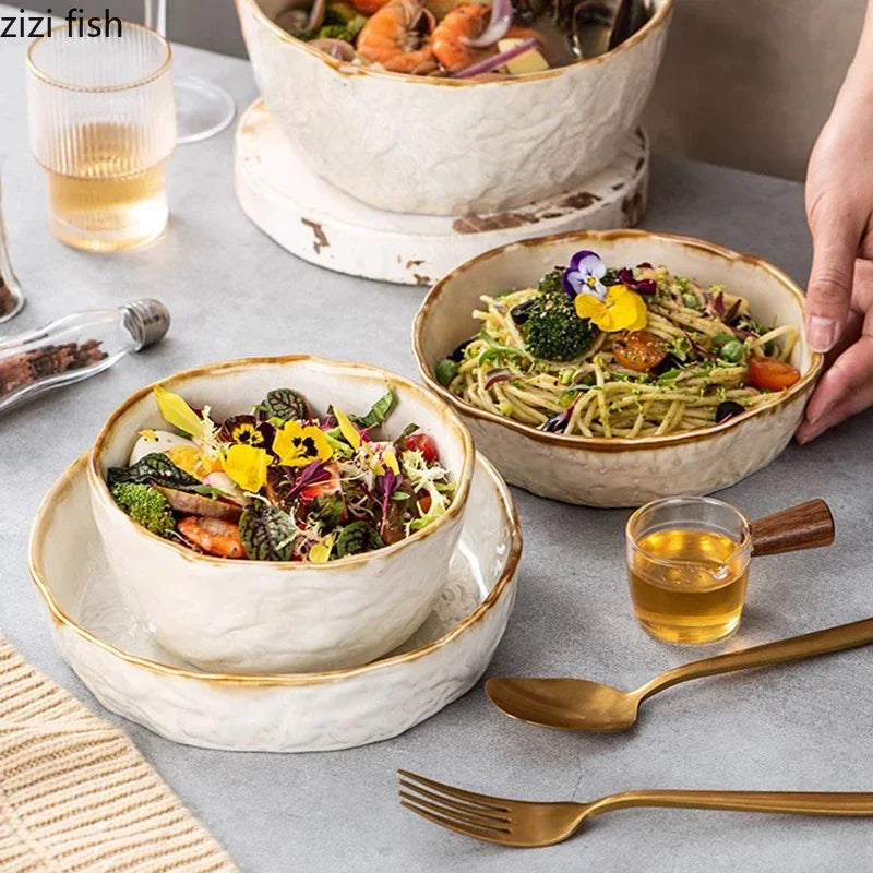 Kiln Changes Ceramic deep soup and salad bowl by 𝕄𝕔 𝕋𝕙𝕖 𝔹𝕝𝕒𝕔𝕜 𝔻𝕚𝕒𝕞𝕠�