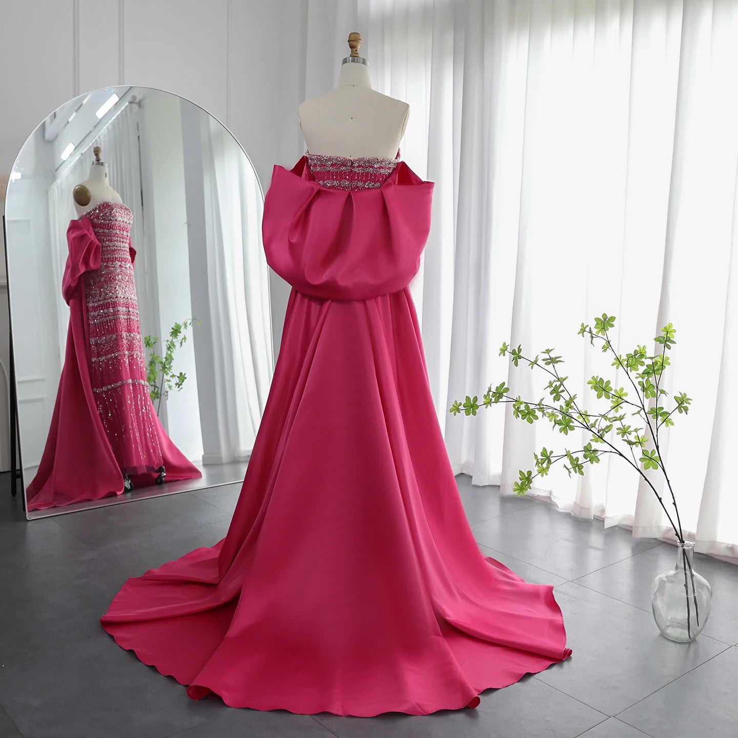 MC Luxury Dubai Sage Green Evening Dresses with Cape Blue Sky Lilac Elegant Women Wedding Party Gowns SS238 Customized