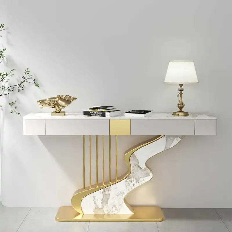 Modern MC black diamond midcentury metal console table with sleek design, ideal for entryways or living spaces.