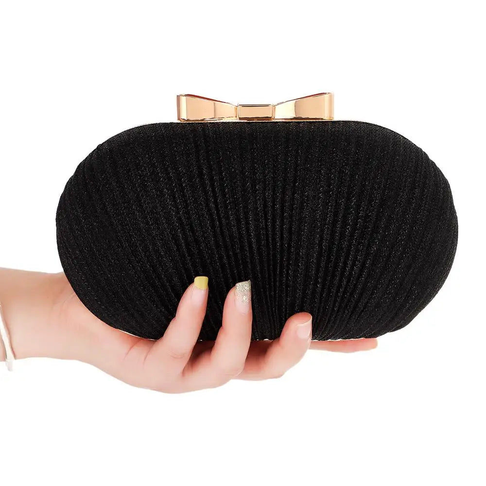 MC THE BLACK DIAMOND wedding bridal clutch handbag for women, evening party chain bag with elegant design and compact size.