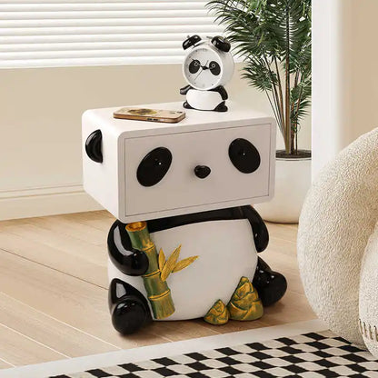 Cute Panda Bedside Table, Creative Floor Storage Ornament, Living Room, Bedroom, Sofa, Side Cabinet, Home Decoration, Furniture - 𝕄𝕮 𝕋𝕙𝕖 𝔹𝕝𝕒𝕔𝕜 𝔻𝕚𝕒𝕞𝕠𝕟𝕕