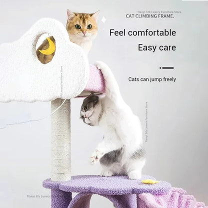 Designers Denmark Cat Climbing Frame Nordic Luxury Space Capsule Cat Tree Scratching Post Cat Castle Pet Products Árbol Gato FYC