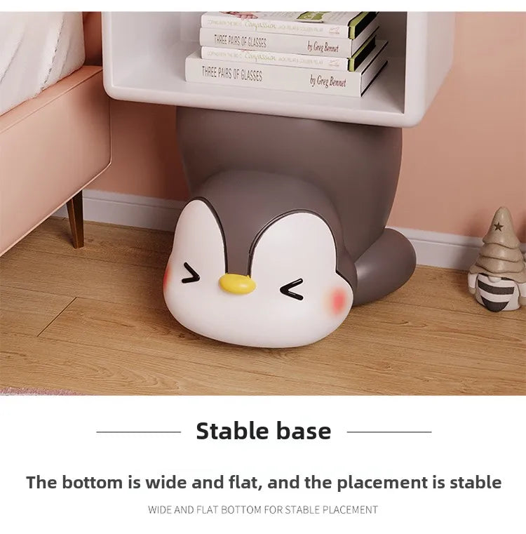 Cute penguin bedside table by MC THE BLACK DIAMOND, children&