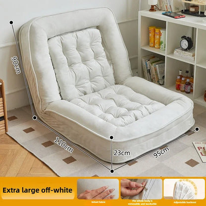 Lazy sofa reclining and sleeping single tatami bedroom small sofa folding sofa bed - https://mohammadcollection.com