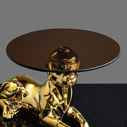 Creative Coffee Table Octopus Gorilla Glass Table Design Light Luxury Living Room Sofa Side Table Tea Table Home Decor Furniture - https://mohammadcollection.com