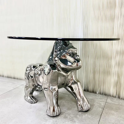 Creative Coffee Table Octopus Gorilla Glass Table Design Light Luxury Living Room Sofa Side Table Tea Table Home Decor Furniture - https://mohammadcollection.com