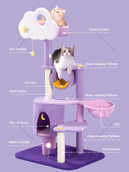 Designers Denmark Cat Climbing Frame Nordic Luxury Space Capsule Cat Tree Scratching Post Cat Castle Pet Products Árbol Gato FYC