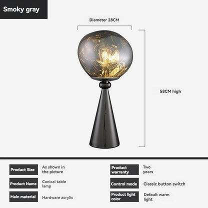 Lava Floor Lamp Black For Living Room Bedroom Post-Modern Corner Floor Lamps With Smoke Gray Shade Standing Lights Table Lamp - https://mohammadcollection.com