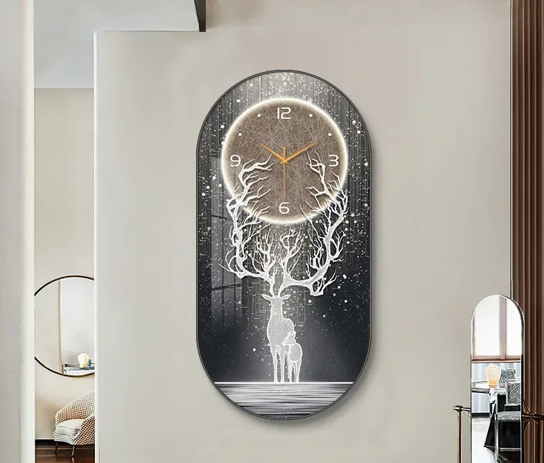 Nordic luxury Wall Clock Living Room Household Fashion Restaurant Decorative Painting Creative Wall Hanging Silent Clock - https://mohammadcollection.com