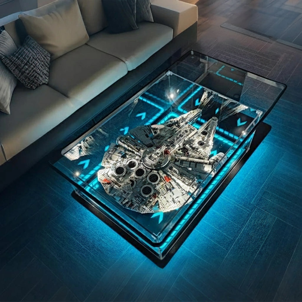 Modern simple living room home coffee table acrylic display box building block model dust cover advanced sense - https://mohammadcollection.com