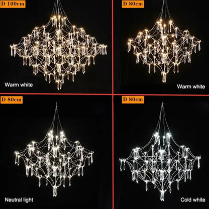 Modern Chrome Plating Luxury Crystal Chandelier Living Room Bedroom Lights Home Decorative Lights Dining Room Lighting Fixtures