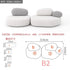 Creative Sofa Light Luxury Italian Pebble Fabric Compression Sofa Special-shaped Living Room New Sponge Rock Sofa Bed - https://mohammadcollection.com